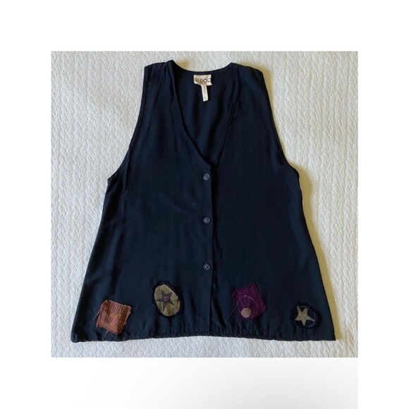 Unbranded Tops - BREAD by Staley Gretzinger Patch Waistcoat